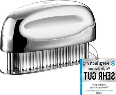 Produktbild von Famanu Fleischklopfer aus Edelstahl - Ultrascharfe Klingen für zartes Fleisch