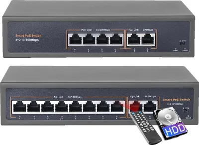 Obrázek produktu pro Netzwerk-POE-Switch, 52V Power over Ethernet, 16kanálový Poe Switch