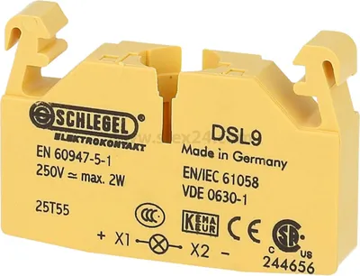 Produktbild von Georg Schlegel Modul-Lampenfassung BA9s Baureihe Kontaktgeber DS, beleuchtbar Schraublose Federklemmtechnik,