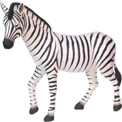 Produktbild von Zebra Lebensgroße Figur Dekoration Statuen Skulptur Garten Deko Figuren 180cm