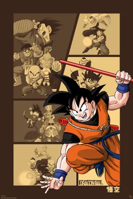 Obrázok produktu pre Dragon Ball - Goku Retro - Plagát 61x91,5 cm