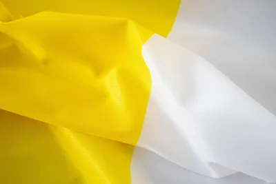 Productafbeelding van Stof voor de pauselijke vlag, wit en geel
