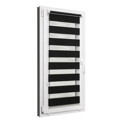Produktbild von Doppelrollo Tag und Nacht 65x150 cm, Farbe Schwarz, Klemmfix ohne Bohren