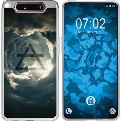 Produktbild von PhoneNatic Case kompatibel mit Samsung Galaxy A80 Silikon-Hülle Element Luft M1