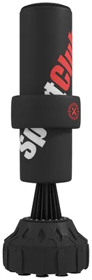 Produktbild von SUGIFT Standboxsack befüllbar, Freistehender Boxsack höhenverstellbar, Kickboxsack Stahl, Schwarz | Basis bis 50 kg | 57x57x175 cm
