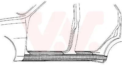 Produktbild von VAN WEZEL 5835103 Schweller Reparaturblech Einstiegblech Links für VW PASSAT Variant (3A5, 35I) PASSAT (3A2, 35I)