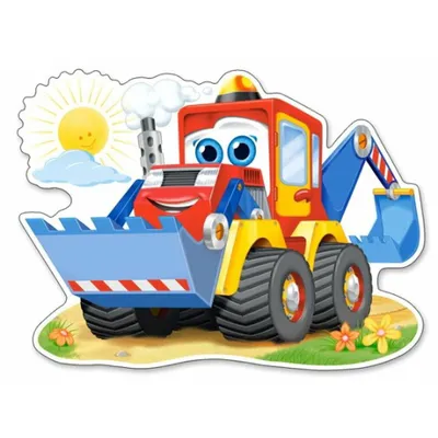 Produktbild von Castorland Funny Digger Puzzle 12 Teile maxi   B-120024