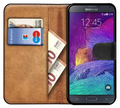 Image de Book Case pour Samsung Galaxy Note 4 Housse Etui Flip Cover Protection pour téléphone portable