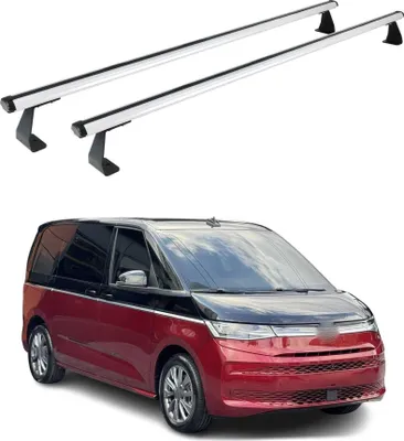 Image de Barres de toit transversales pour VW T7 Multivan 2021-2025 Alu Argent 2Pcs
