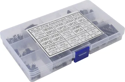 Obrázok produktu pre 150ks XL IC Chip Assortment Kit pre opamp oscilátor Duálny operačný zosilňovač Fotoelektrický spojovač