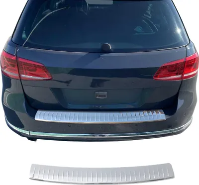 Image de Protection Seuil de Pare-chocs Arriére Pour VW Passat B7 Avant 2010-2015 Inox