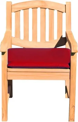 Produktbild von Teako Design Sitzauflage Outdoor für Gartenstühle 61x50 cm Rot