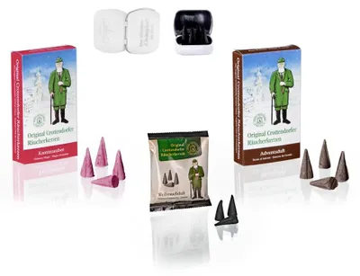 Räucherkerzen Set 2er-Pack, 48 Stück, Adventsgeur + Schornsteinmagie