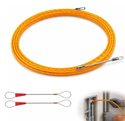 Kabelintrekhilfe 10 m, 3 mm, mit 2 Führungsfedern