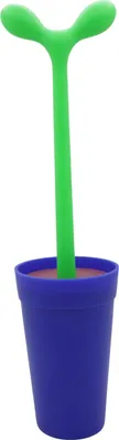Produktbild von Alessi ASG04 AZ "MERDOLINO" Klosettbürste aus thermoplastischem Harz, blau