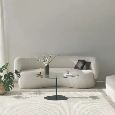 Immagine prodotto di Skye Decor, Soho - Trasparente, Nero, Tavolino, 100% vetro temperato, Trasparente, 85 x 67 x 40 cm