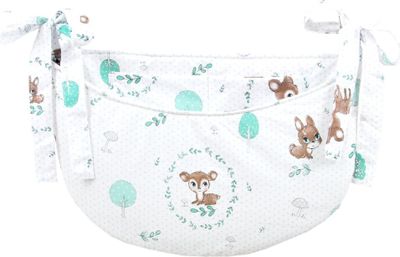 BABYLUX Babybetttasche Organizer BETTTASCHE Spielzeugtasche 120. Wald Reh