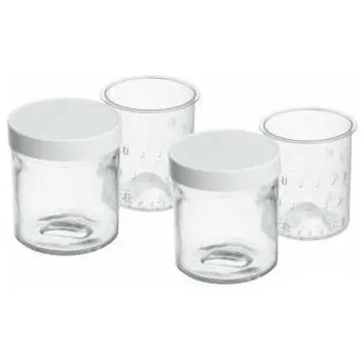 Zdjęcie produktu dla Słoiki do jogurtu Cuisinart YM402E do jogurtownicy YM400E | 2 sztuki | 250 ml.