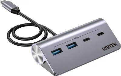 Produktbild von Unitek Hub Usb-C Aluminium 2X Usba 2X Usb-C 5Gbps