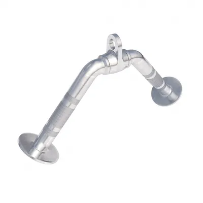 Produktbild von GORILLA SPORTS® Trizeps Griff - V-Form, mit Drehgelenk, bis 200 kg Belastbar, gerändelt, aus Chrom - V Griff, Trizeps-Griff, Bizeps Trizeps Seilzug Griff, Kabelzuggriff, Krafttraining