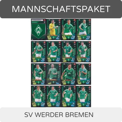 Zdjęcie produktu dla Topps Match Attax - 2019/20 - Pakiet drużynowy - SV Werder Brema