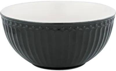 Obrázek produktu pro Greengate ALICE šedá 450 ml miska na cereálie Nádobí pro každodenní použití DARK GREY