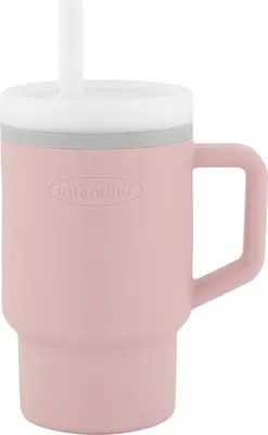 Image de Tasse d'Apprentissage Bébé Infantino, Silicone, 255 ml, Anti-Fuite, Pirouette