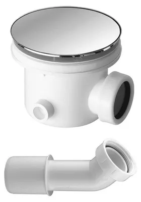 Produktbild von Omnires ST7990.01+ST45CR Siphon für Duschwanne, Chrom