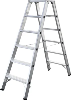 Produktbild von Iller Stufenstehleiter mit 2x6 Stufen 2,95m AH