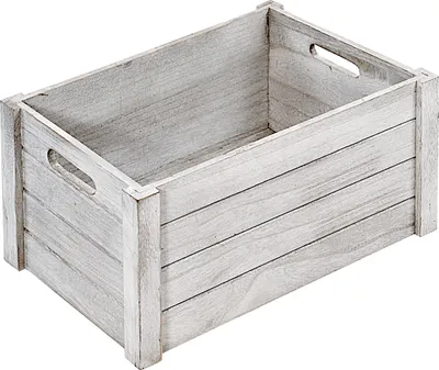 Produktbild von KESPER Aufbewahrungsbox 66451 aus Pappel-Sperrholz, Antik weiß / Allzweckkiste 30,5 x 20,5 x 16 cm / Holzkiste