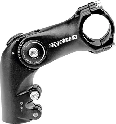 Produktbild von Ergotec A-Head Vorbau Octopus 50 Alu, schwarz, 1 1/8",Ø 25,4mm,90mm