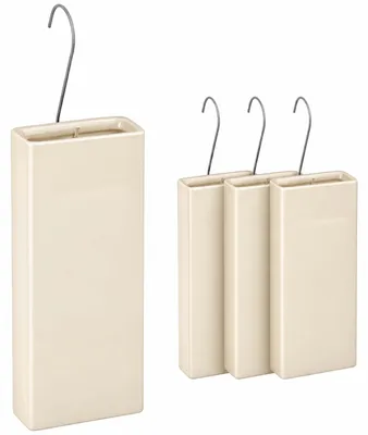 Produktbild von Relaxdays Luftbefeuchter Heizung, 4er Set, Wasserverdunster für Heizkörper, inkl. Haken zum Aufhängen, Keramik, beige, KI-generiertes Bild