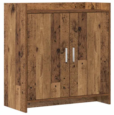Zdjęcie produktu dla Komoda z drewna o wyglądzie starzyzny, wymiary: 72 x 36 x 80 cm, wykonana z drewna inżynieryjnego