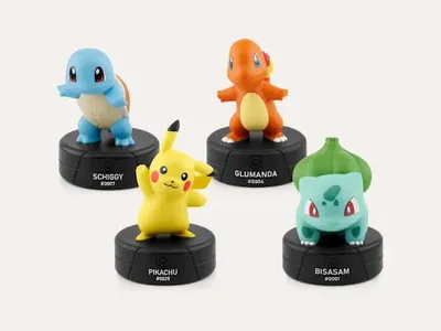 Produktbild von Pokémon-Tonie-Bundle – Pikachu, Bisasam, Glumanda und Schiggy [DACH]