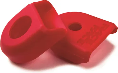 Produktbild von Race Face Crank Boot Kurbelschutz Kit, 2 Stk., small, rot - effektiver Schutz...