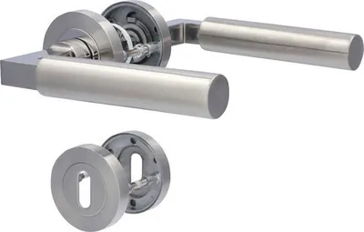 Immagine prodotto di Set di rosette Alpertec BB Solido 2 acciaio inox argento rotondo