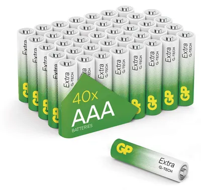 Alkalická baterie GP Extra AAA (LR03), 36 ks