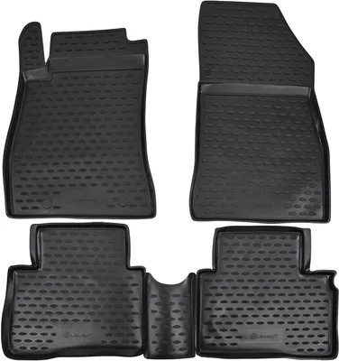 Image de 3D Tapis De Sol en Caoutchouc Exclusive Pour Nissan Juke F15 2010-2019 4pcs, Bord Haut, Noir, Antidérapant, Toutes Saisons