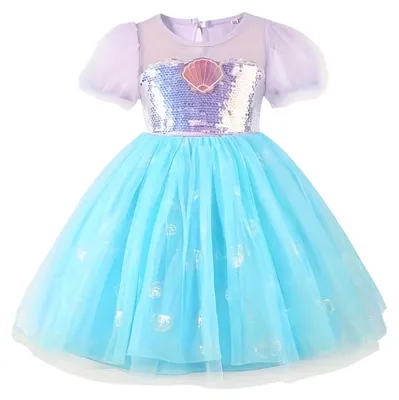 Produktbild von Märchenhaftes Kleid, Größe 92/98 - Meerjungfrauen-Prinzessin, glitzernd