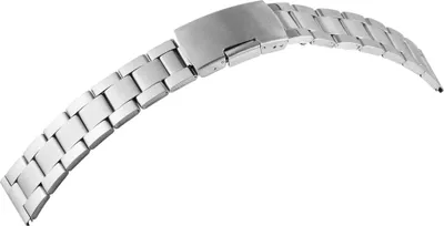 Produktbild von Edelstahl-Uhrenarmband, silberfarben, 18 mm - 24 mm