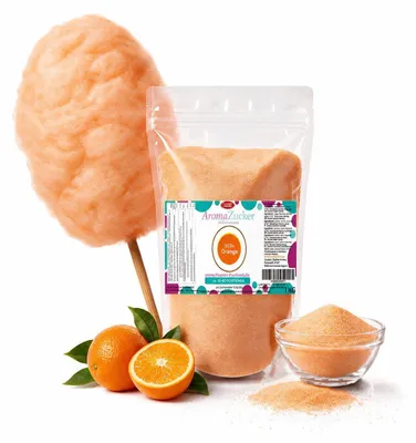 Produktbild von Aroma Zuckerwattezucker Orange Geschmack 1 kg Beutel