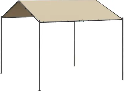 Immagine prodotto di vidaXL Gazebo da giardino beige 4x4 m in acciaio e tessuto