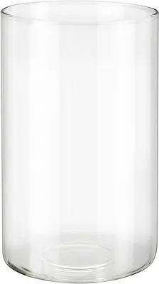 Obrázok produktu pre Sklenený tienidlo – lampa – vnútorné osvetlenie – stredový otvor 42 mm – 6-1/2" x 4" – priehľadné