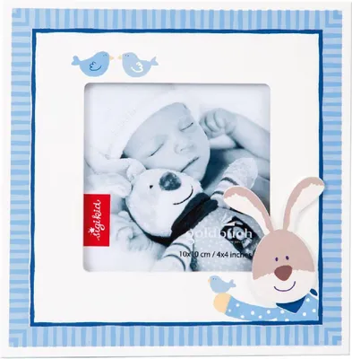 Produktbild von Goldbuch 920410 Semmelbunny Blauer Babyrahmen 10x10cm