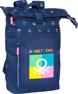 Produktbild von Benetton Cool Laptop Rucksack navy blau 28 x 42 x 13 cm