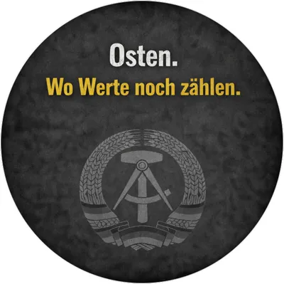 Produktbild von DDR-Stolz Magnet - Wo Werte noch zählen