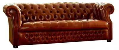 Produktbild von Chesterfield Dreisitzer Sofa Couch Leder Polster Design Sitz Couchen Textil Neu