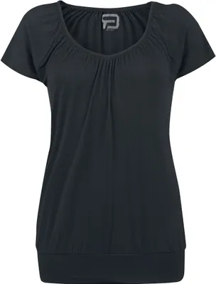 Produktbild von RED by EMP Damen schwarzes lockeres T-Shirt mit Bündchen M