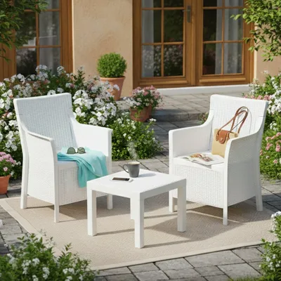 Immagine prodotto di Ben - set Salotto da Esterno, Bianco, 2 Posti  Italy