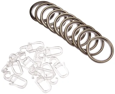 Productafbeelding van Gardinia gordijnringen met glijinzetstuk, geschikt voor 20 mm en 4 mm